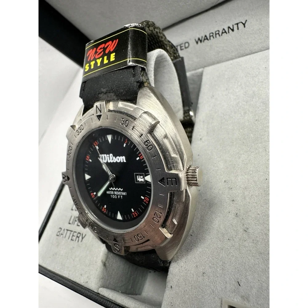 Wilson Mens‎ Watch W900-231 New Battery 47MM 8